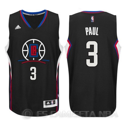 Camiseta Paul #3 Los Angeles Clippers Negro - Haga un click en la imagen para cerrar